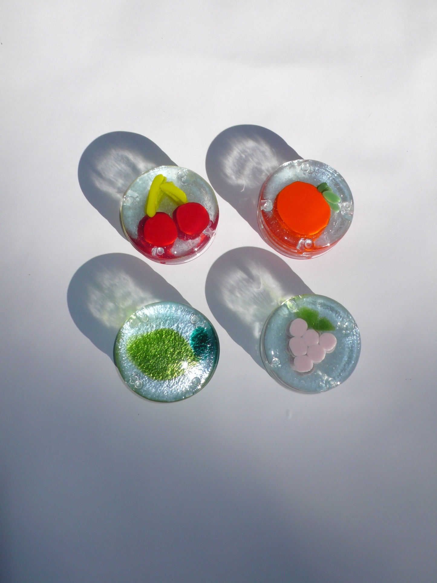 Clear Fruity Glass Coaster